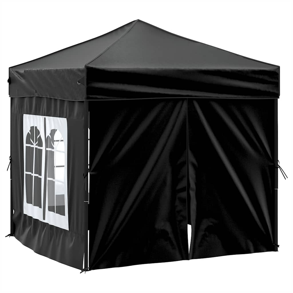 8720286974384_g_en_hd_1 vidaXL Folding Party Tent with Sidewalls Black 2x2 m - Image 3