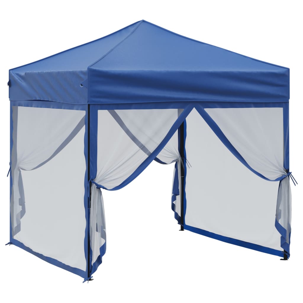 8720286974414_g_en_hd_1 vidaXL Folding Party Tent with Sidewalls Blue 2x2 m - Image 3