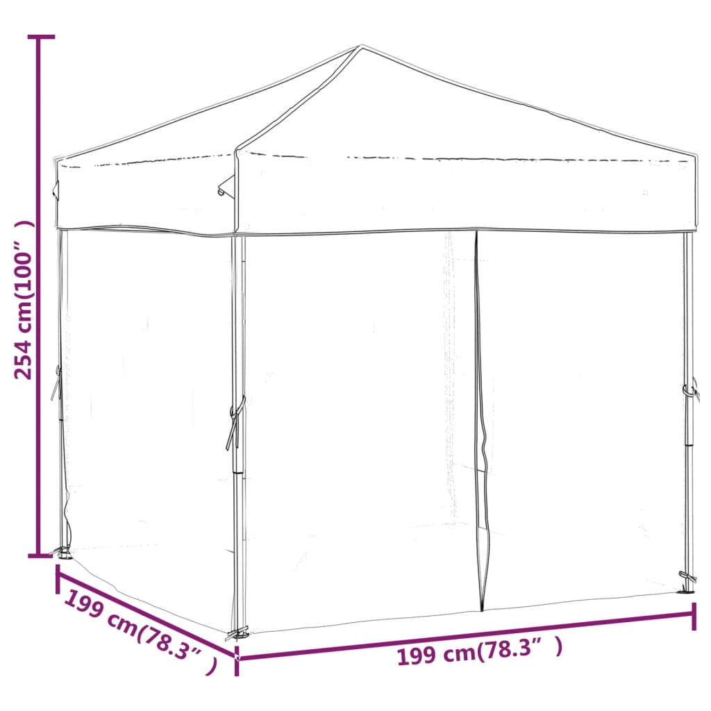 8720286974414_g_en_hd_7 vidaXL Folding Party Tent with Sidewalls Blue 2x2 m - Image 9