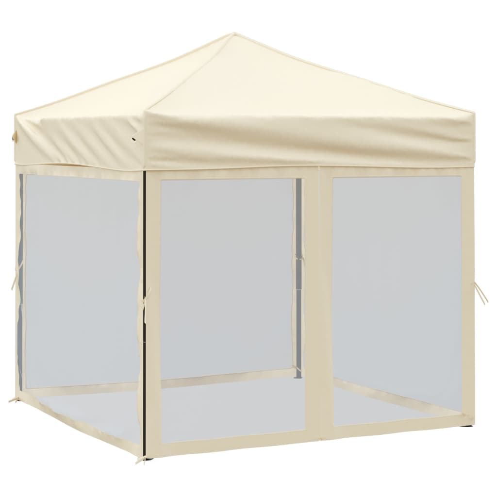 8720286974421_a_en_hd_1 vidaXL Folding Party Tent with Sidewalls Cream 2x2 m - Image 2