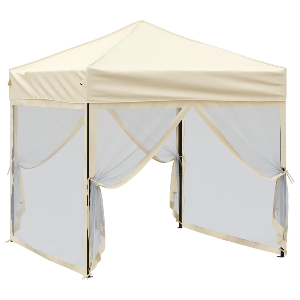 8720286974421_g_en_hd_1 vidaXL Folding Party Tent with Sidewalls Cream 2x2 m - Image 3