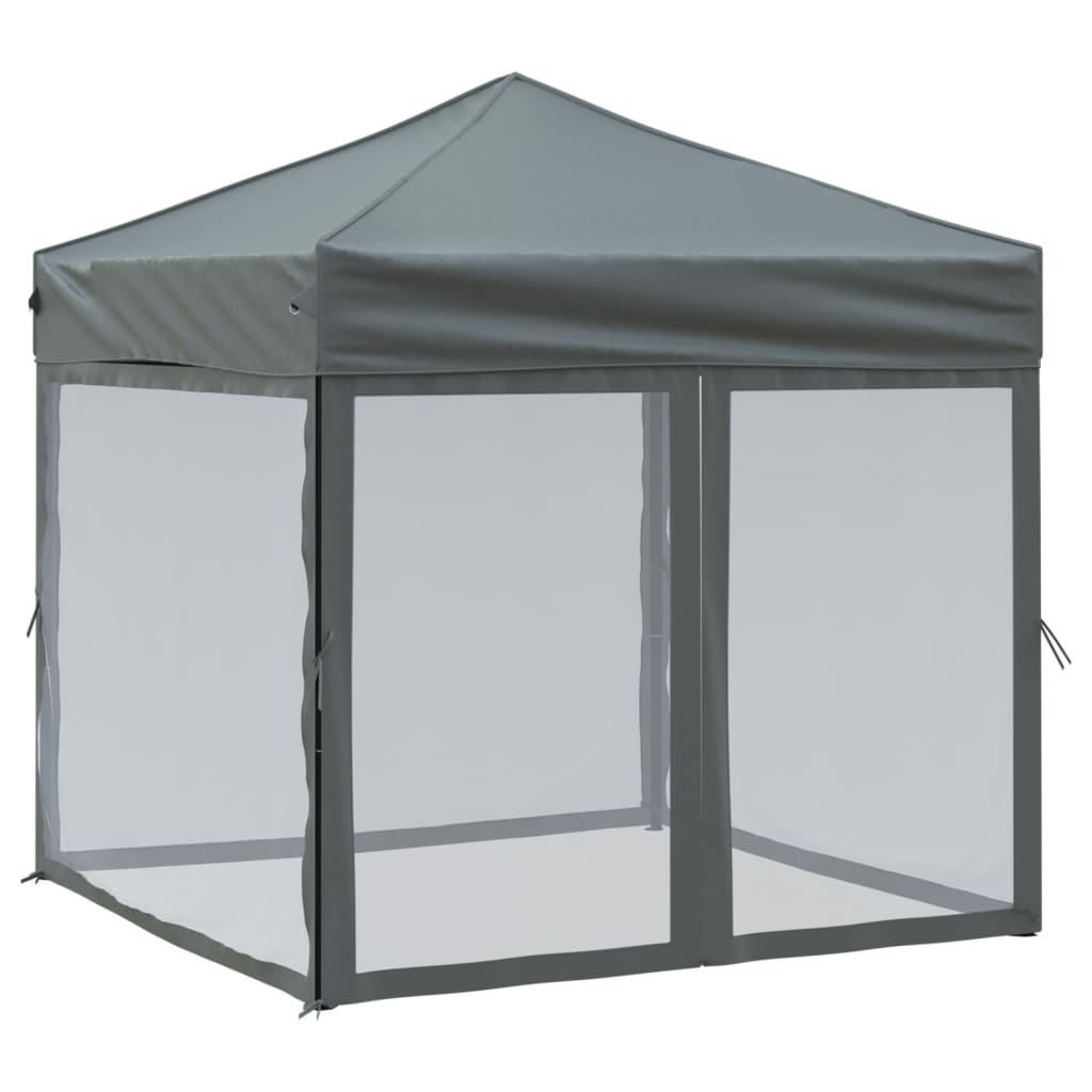 8720286974438_a_en_hd_1 vidaXL Folding Party Tent with Sidewalls Anthracite 2x2 m - Image 2