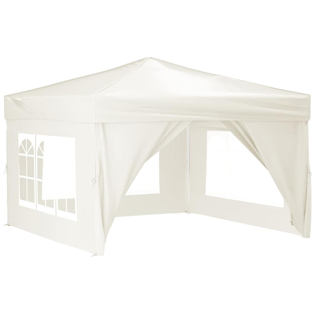 8720286974568_a_en_hd_1 vidaXL Folding Party Tent with Sidewalls Cream 3x3 m - Image 2