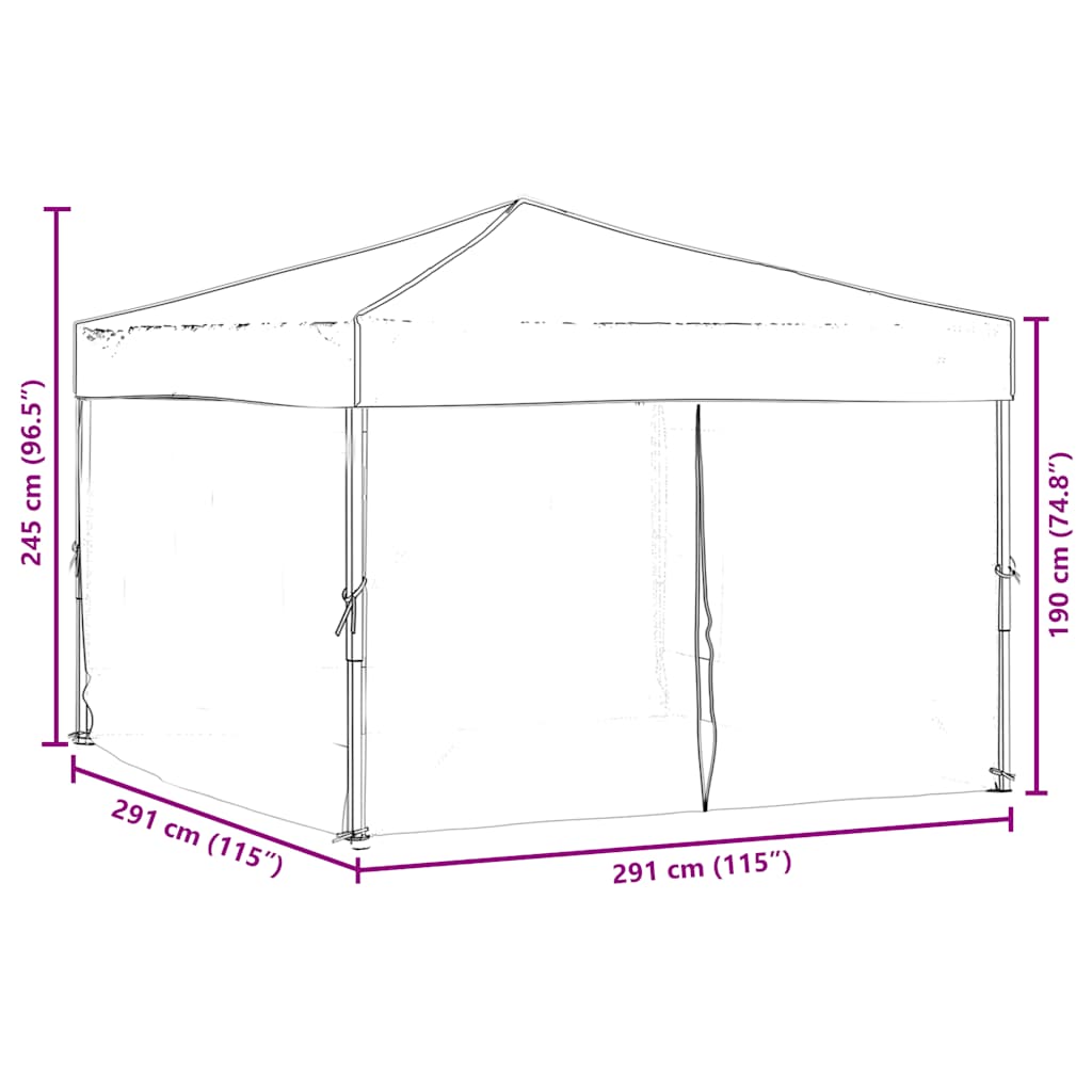 8720286974575_g_en_hd_7 vidaXL Folding Party Tent with Sidewalls Anthracite 3x3 m - Image 9