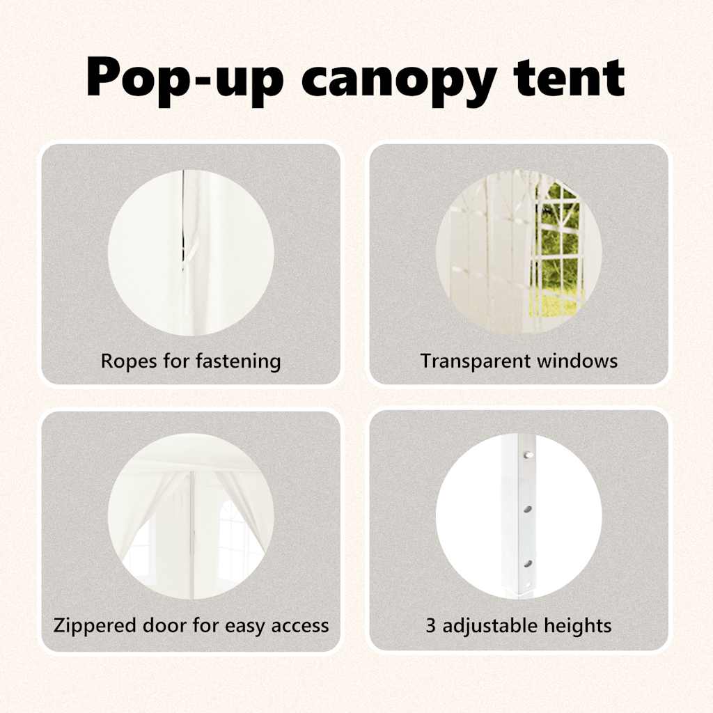 8720286974582_g_en_hd_11 vidaXL Folding Party Tent with Sidewalls White 3x3 m - Image 13