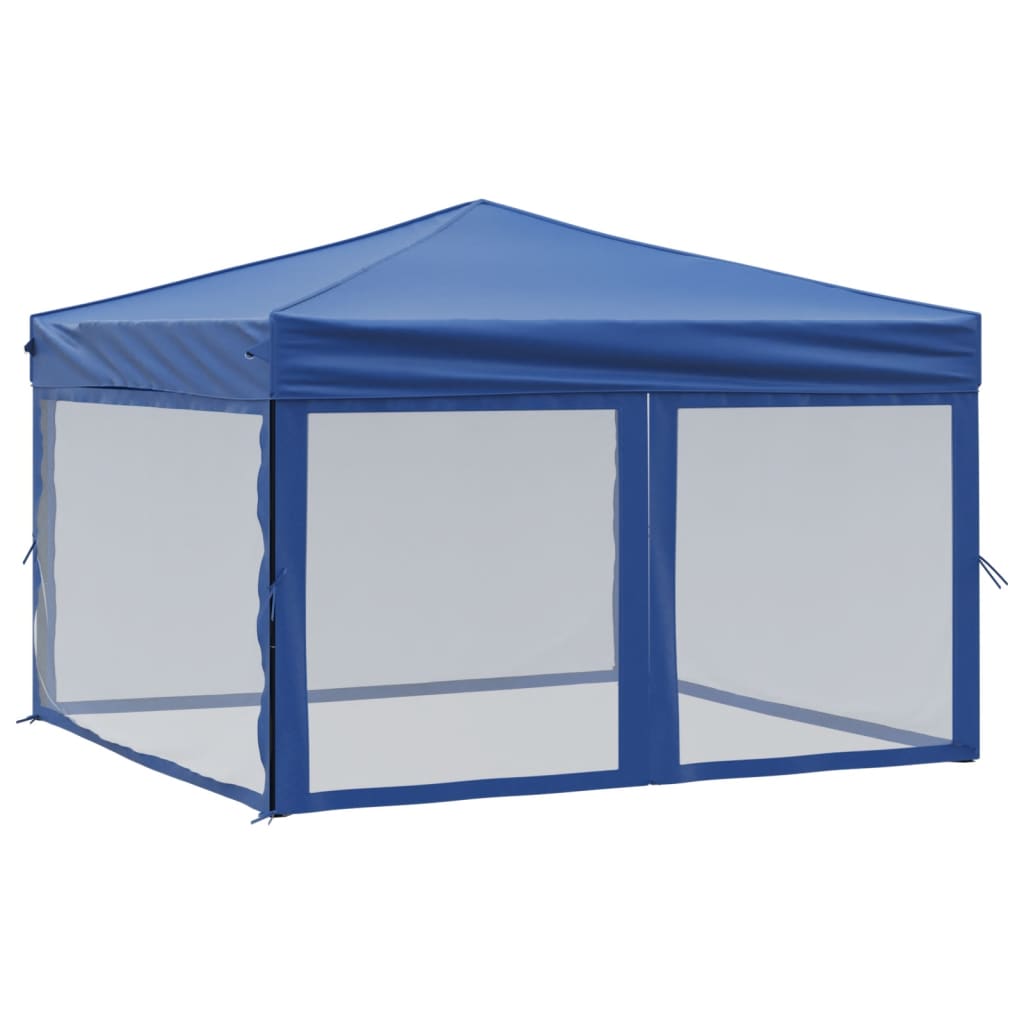 8720286974629_a_en_hd_1 vidaXL Folding Party Tent with Sidewalls Blue 3x3 m - Image 2