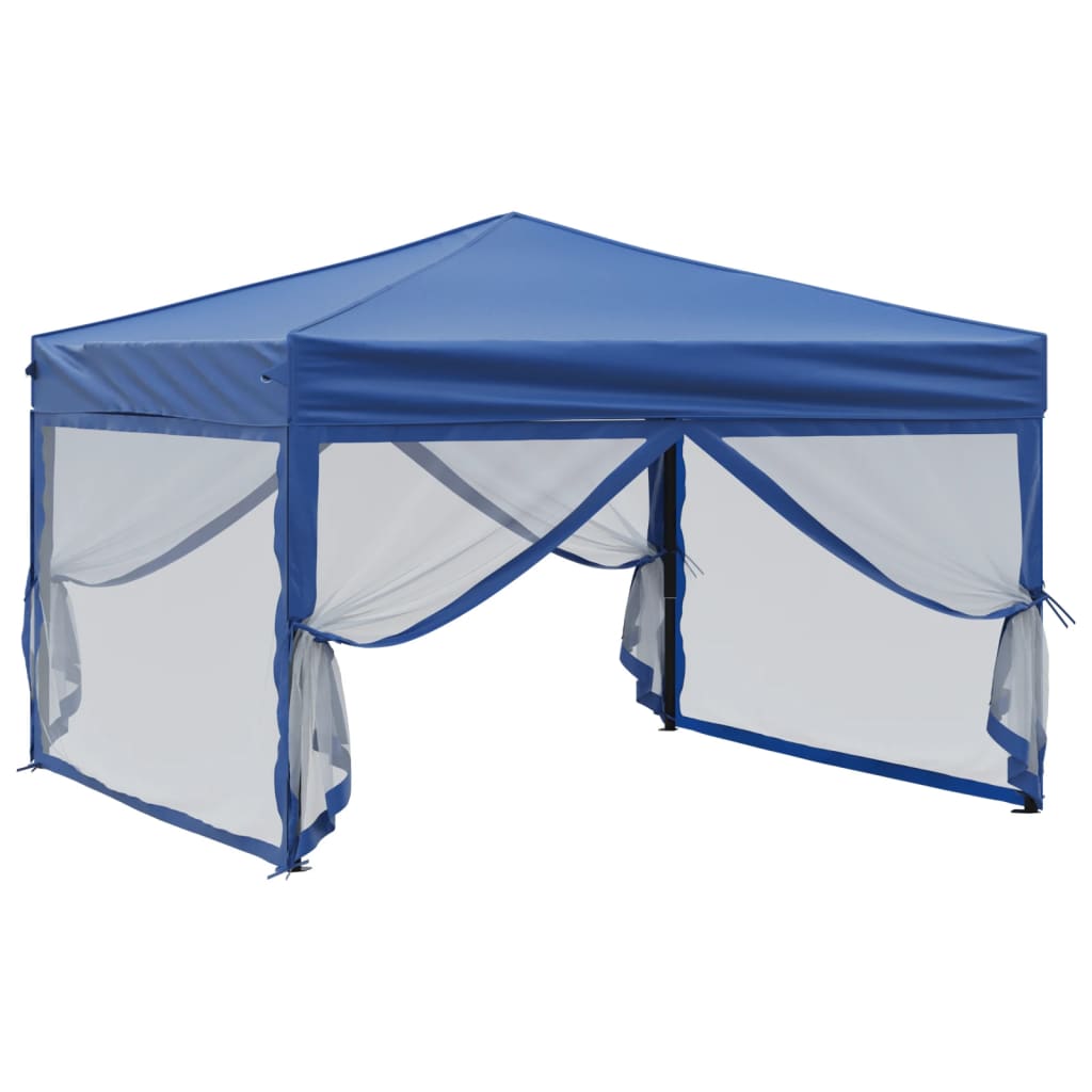 8720286974629_g_en_hd_1 vidaXL Folding Party Tent with Sidewalls Blue 3x3 m - Image 3