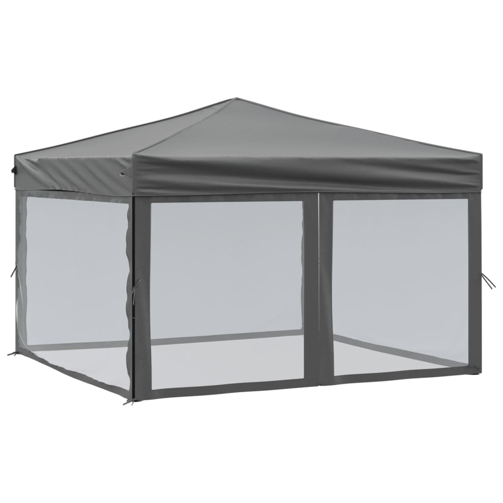 8720286974643_a_en_hd_1 vidaXL Folding Party Tent with Sidewalls Anthracite 3x3 m - Image 2