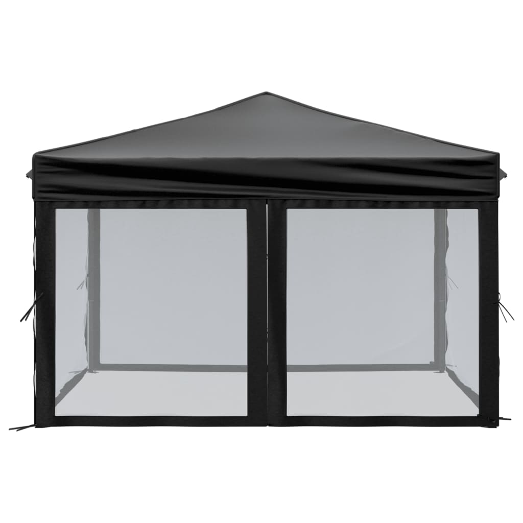 8720286974667_g_en_hd_2 vidaXL Folding Party Tent with Sidewalls Black 3x3 m - Image 4