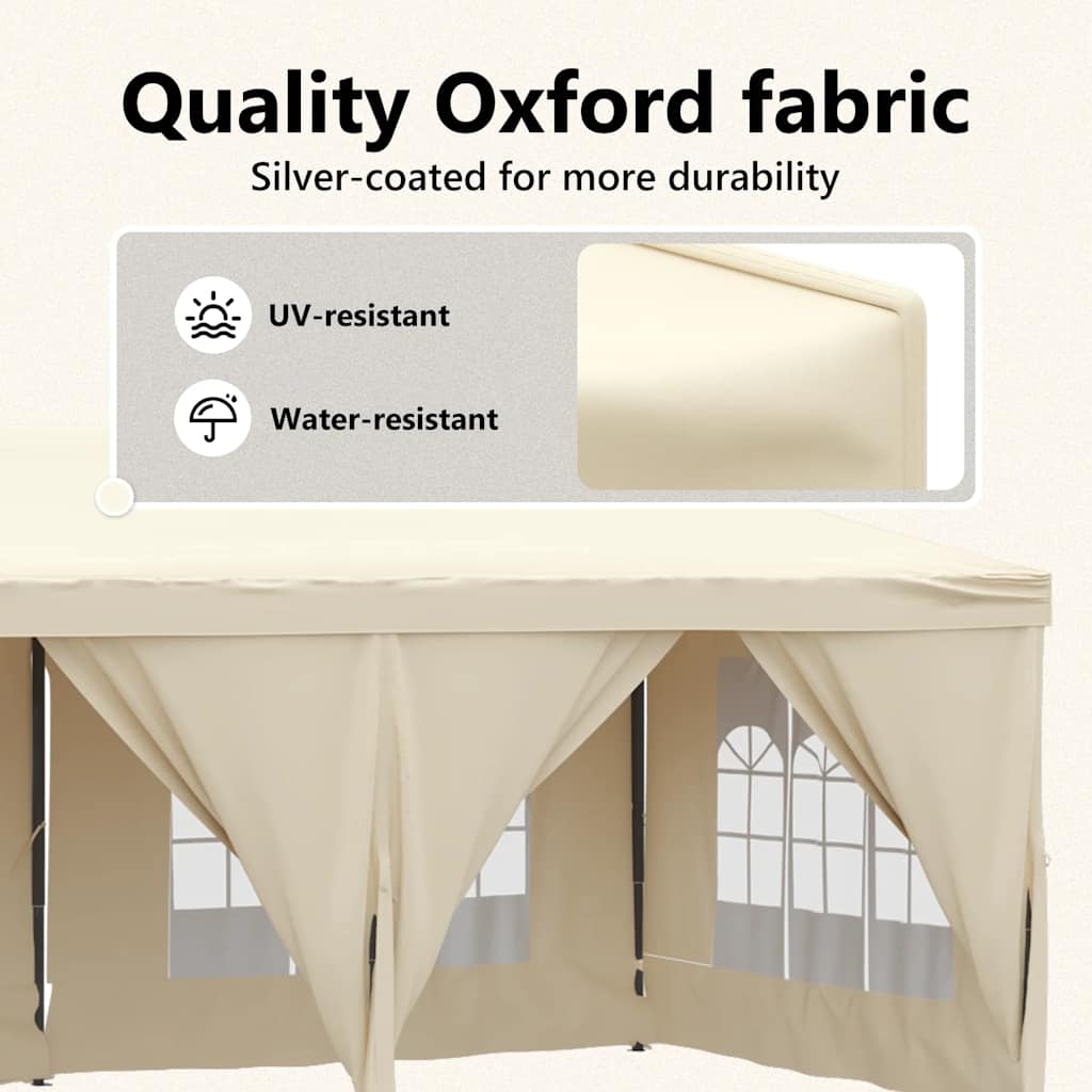 8720286974773_g_en_hd_9 vidaXL Folding Party Tent with Sidewalls Cream 3x6 m - Image 11
