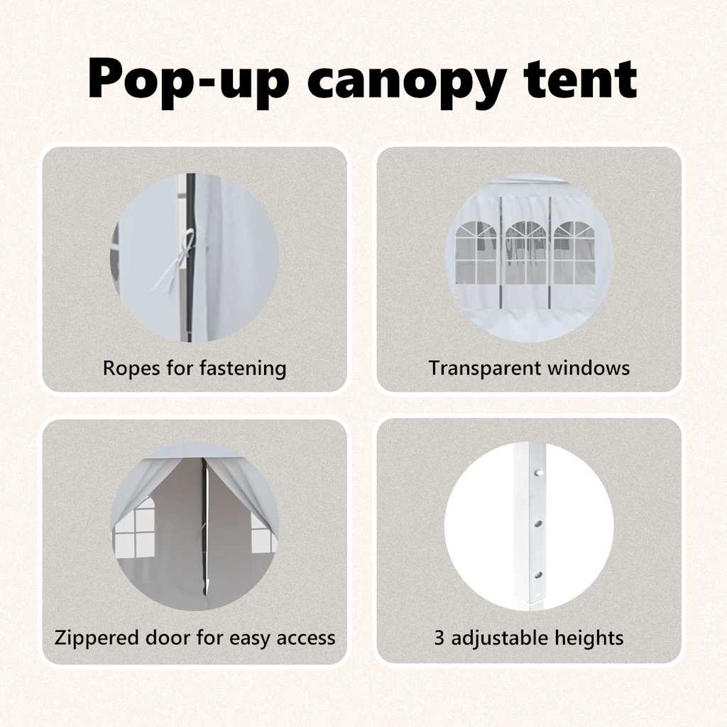 8720286974797_g_en_hd_11 vidaXL Folding Party Tent with Sidewalls White 3x6 m - Image 13