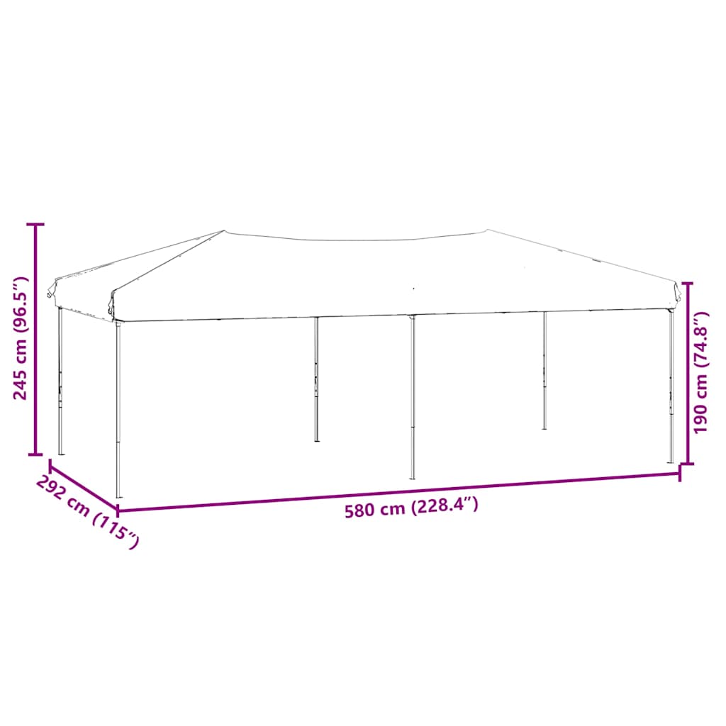 8720286974797_g_en_hd_7 vidaXL Folding Party Tent with Sidewalls White 3x6 m - Image 9