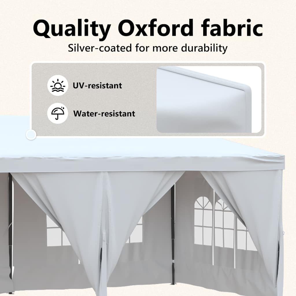 8720286974797_g_en_hd_9 vidaXL Folding Party Tent with Sidewalls White 3x6 m - Image 11