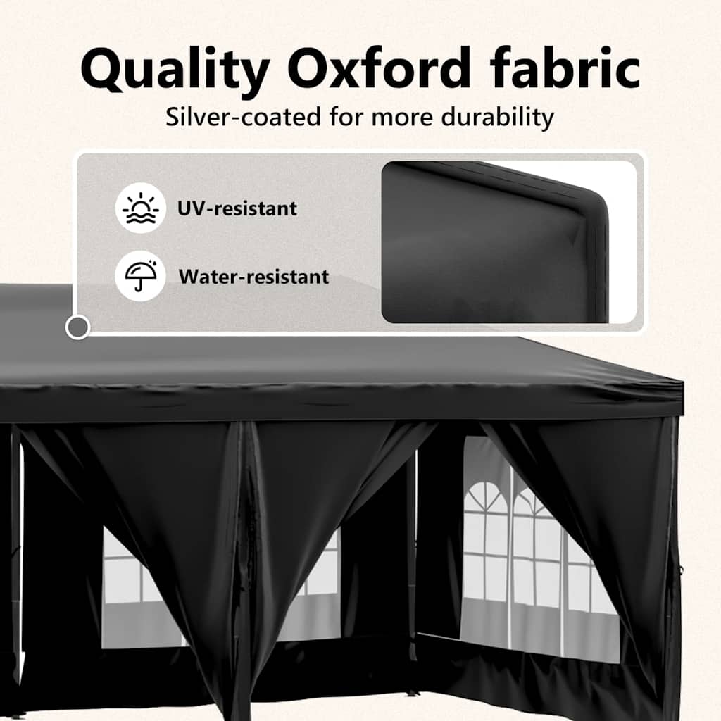 8720286974803_g_en_hd_9 vidaXL Folding Party Tent with Sidewalls Black 3x6 m - Image 11