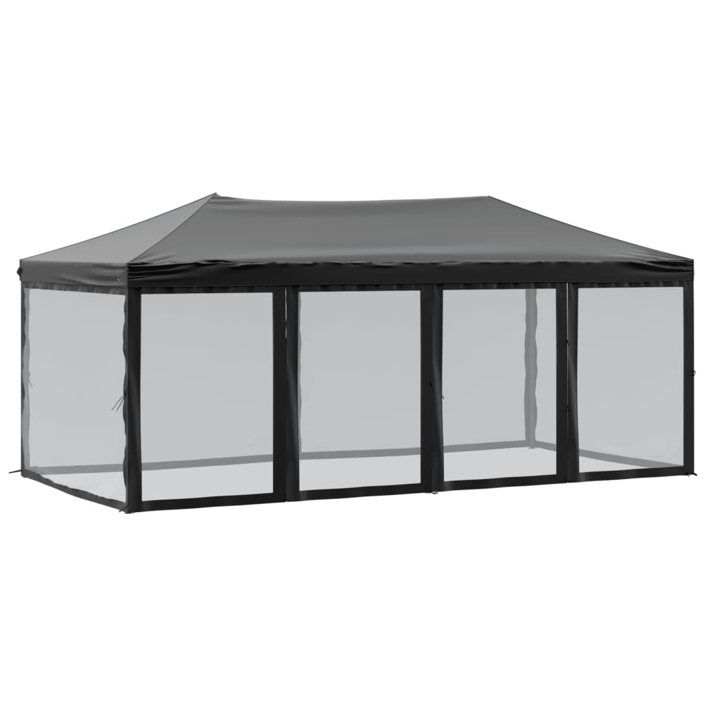 8720286974872_a_en_hd_1 vidaXL Folding Party Tent with Sidewalls Black 3x6 m - Image 2