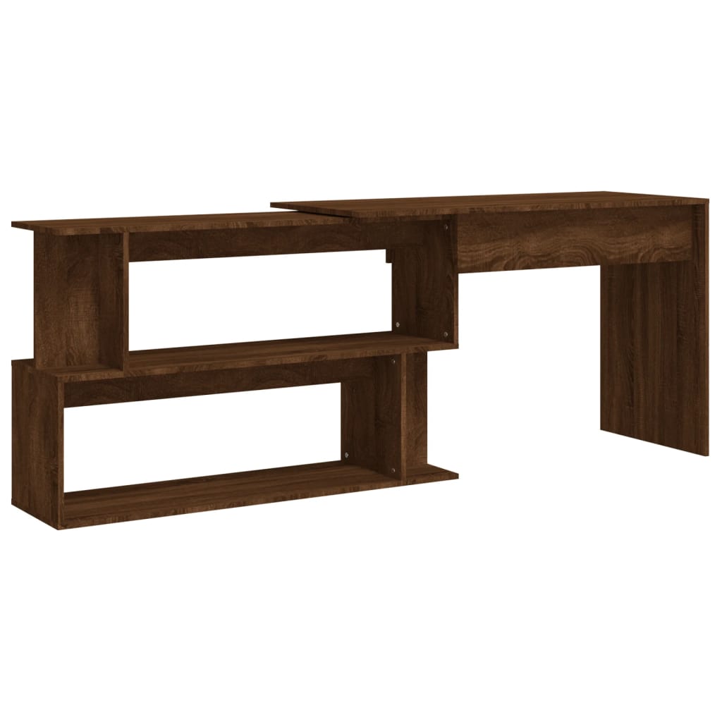 8720286976302_a_en_hd_1 vidaXL Corner Desk Brown Oak 200x50x76 cm Engineered Wood - Image 2