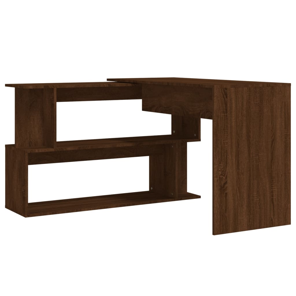 8720286976302_g_en_hd_4 vidaXL Corner Desk Brown Oak 200x50x76 cm Engineered Wood - Image 7