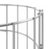 vidaXL Circular Gabion Pole Galvanised Steel Ø30x150 cm - Image 5