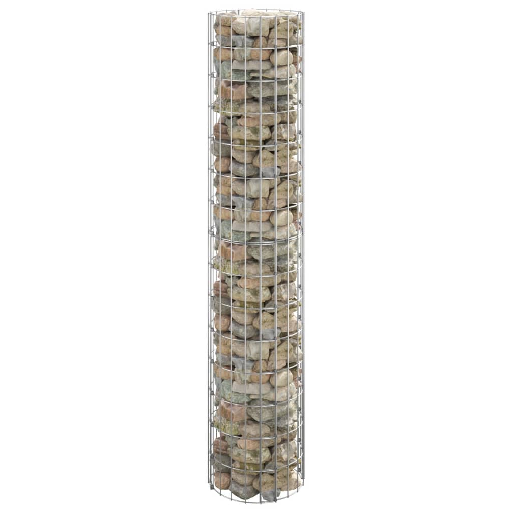 8720286979600_m_en_hd_1 vidaXL Circular Gabion Pole Galvanised Steel Ø30x150 cm - Image 1