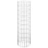 vidaXL Circular Gabion Raised Beds 3 pcs Galvanised Steel Ø30x100 cm - Image 3
