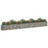 vidaXL Gabion Raised Bed Galvanised Iron 540x50x50 cm - Image 3