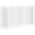 vidaXL Gabion Raised Bed Galvanised Iron 190x50x100 cm - Image 2