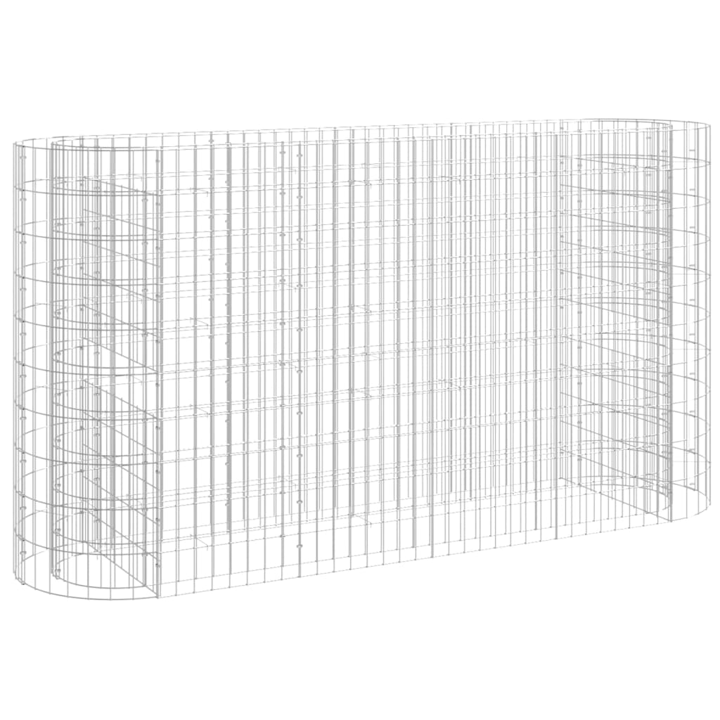 8720286979808_a_en_hd_1 vidaXL Gabion Raised Bed Galvanised Iron 190x50x100 cm - Image 2