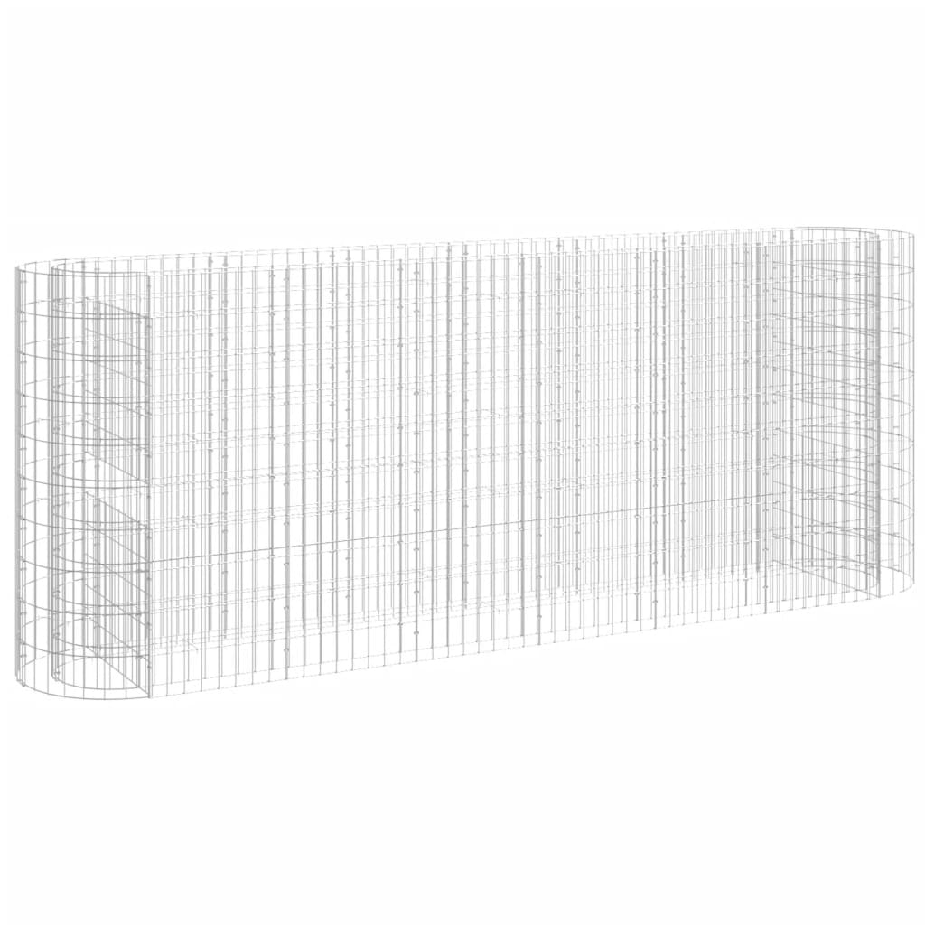 8720286979815_a_en_hd_1 vidaXL Gabion Raised Bed Galvanised Iron 260x50x100 cm - Image 2