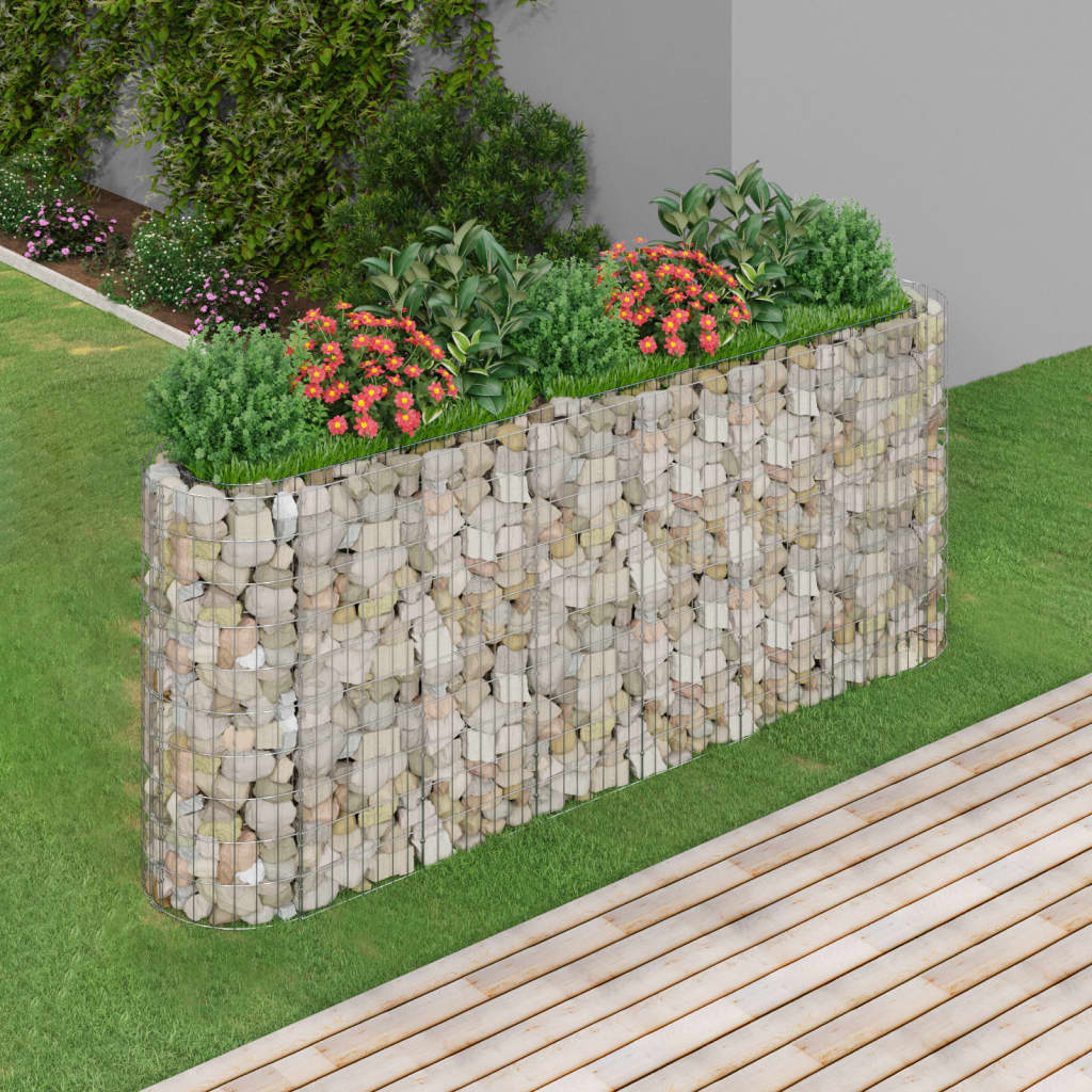 8720286979815_m_en_hd_1 vidaXL Gabion Raised Bed Galvanised Iron 260x50x100 cm - Image 1