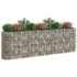 vidaXL Gabion Raised Bed Galvanised Iron 330x50x100 cm - Image 3