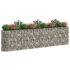 vidaXL Gabion Raised Bed Galvanised Iron 400x50x100 cm - Image 3