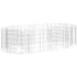 vidaXL Gabion Raised Bed Galvanised Iron 200x100x50 cm - Image 2