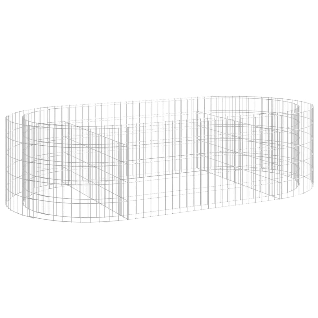 8720286979877_a_en_hd_1 vidaXL Gabion Raised Bed Galvanised Iron 200x100x50 cm - Image 2