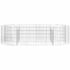 vidaXL Gabion Raised Bed Galvanised Iron 200x100x50 cm - Image 4