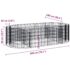 vidaXL Gabion Raised Bed Galvanised Iron 200x100x50 cm - Image 8