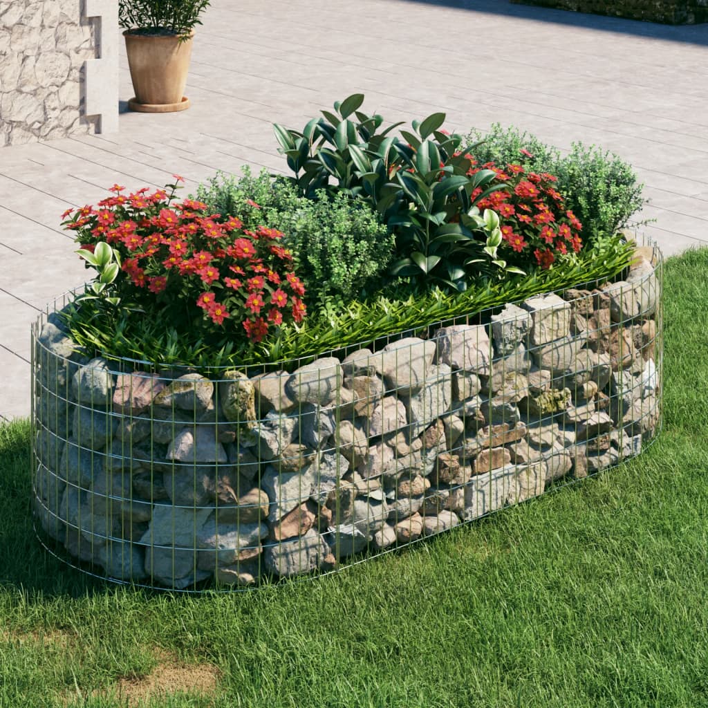 8720286979877_m_en_hd_1 vidaXL Gabion Raised Bed Galvanised Iron 200x100x50 cm - Image 1