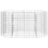 vidaXL Gabion Raised Bed Galvanised Iron 200x100x100 cm - Image 4
