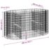 vidaXL Gabion Raised Bed Galvanised Iron 200x100x100 cm - Image 8