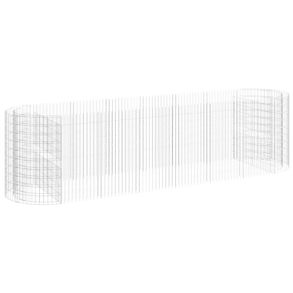 8720286979945_a_en_hd_1 vidaXL Gabion Raised Bed Galvanised Iron 400x100x100 cm - Image 2