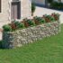 vidaXL Gabion Raised Bed Galvanised Iron 500x100x100 cm