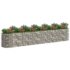 vidaXL Gabion Raised Bed Galvanised Iron 600x100x100 cm - Image 3