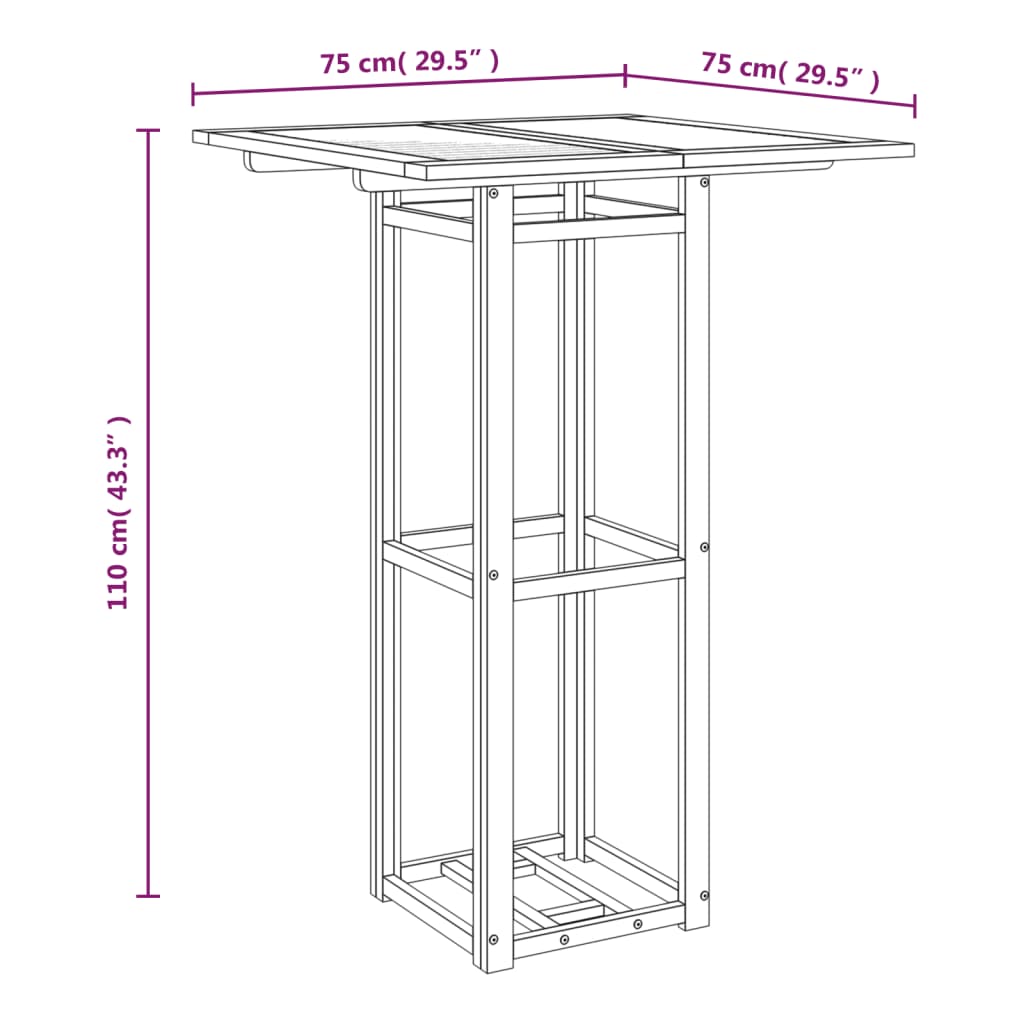 8720286980248_g_en_hd_6 vidaXL Bistro Table 75x75x110 cm Solid Wood Acacia - Image 8