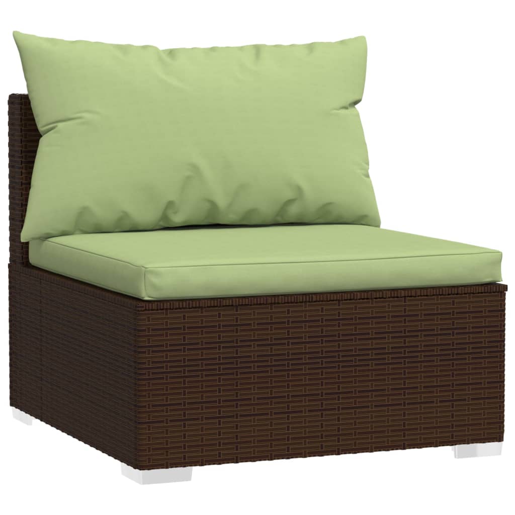 8720286981009_g_en_hd_1 vidaXL 2 Piece Garden Lounge Set with Cushions Poly Rattan Brown - Image 3