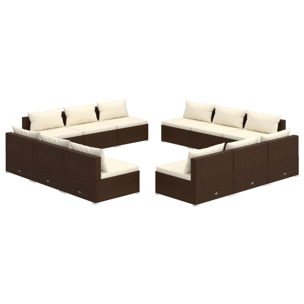 8720286982747_a_en_hd_1 vidaXL 12 Piece Garden Lounge Set with Cushions Poly Rattan Brown - Image 2