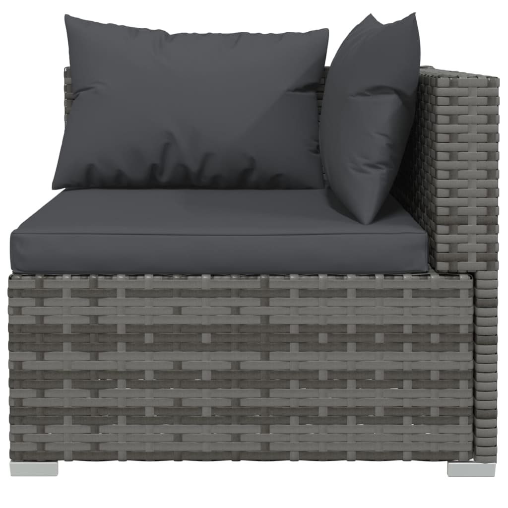 8720286986219_g_en_hd_1 vidaXL 10 Piece Garden Lounge Set with Cushions Poly Rattan Grey - Image 3