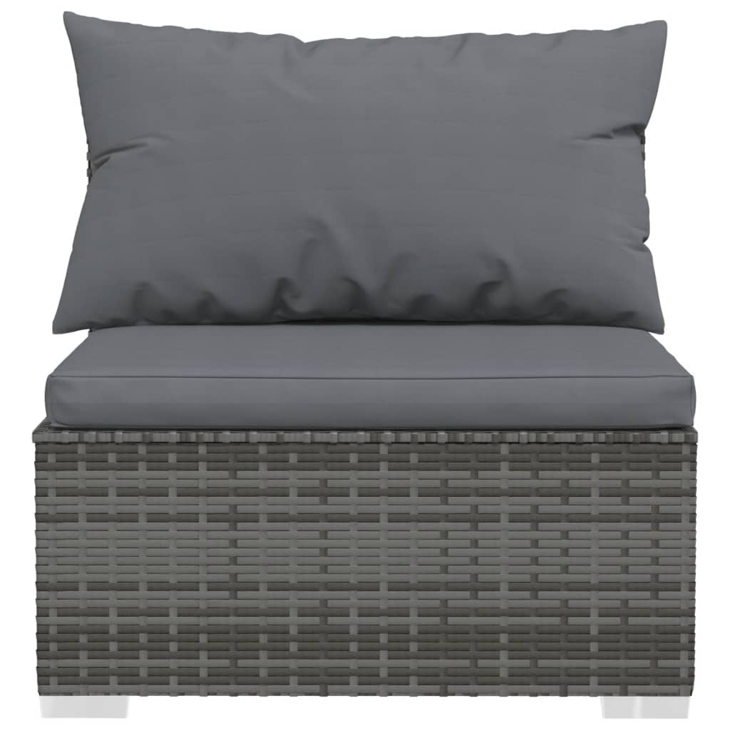 8720286986295_g_en_hd_3 vidaXL 10 Piece Garden Lounge Set with Cushions Poly Rattan Grey - Image 5