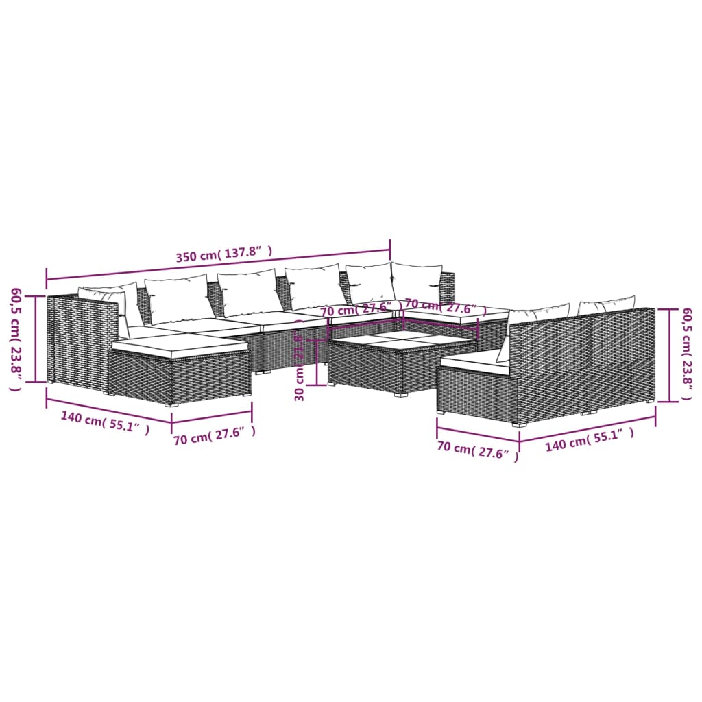 8720286987186_g_en_hd_9 vidaXL 10 Piece Garden Lounge Set with Cushions Grey Poly Rattan - Image 11