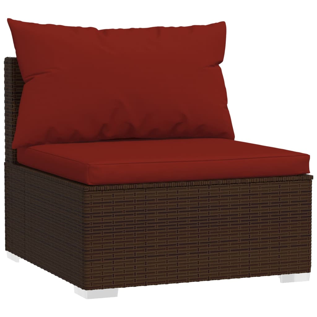 8720286987230_g_en_hd_1 vidaXL 10 Piece Garden Lounge Set with Cushions Brown Poly Rattan - Image 3