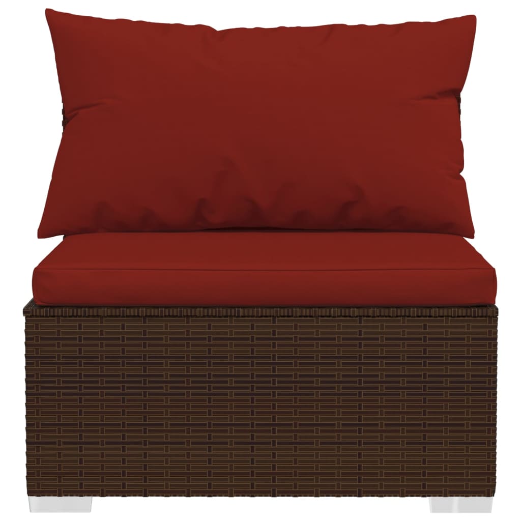8720286987230_g_en_hd_2 vidaXL 10 Piece Garden Lounge Set with Cushions Brown Poly Rattan - Image 4