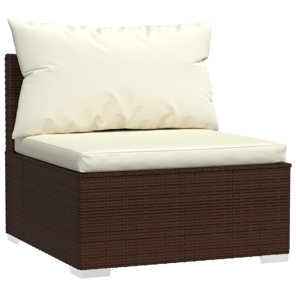 8720286988589_g_en_hd_3 vidaXL 13 Piece Garden Lounge Set with Cushions Brown Poly Rattan - Image 5